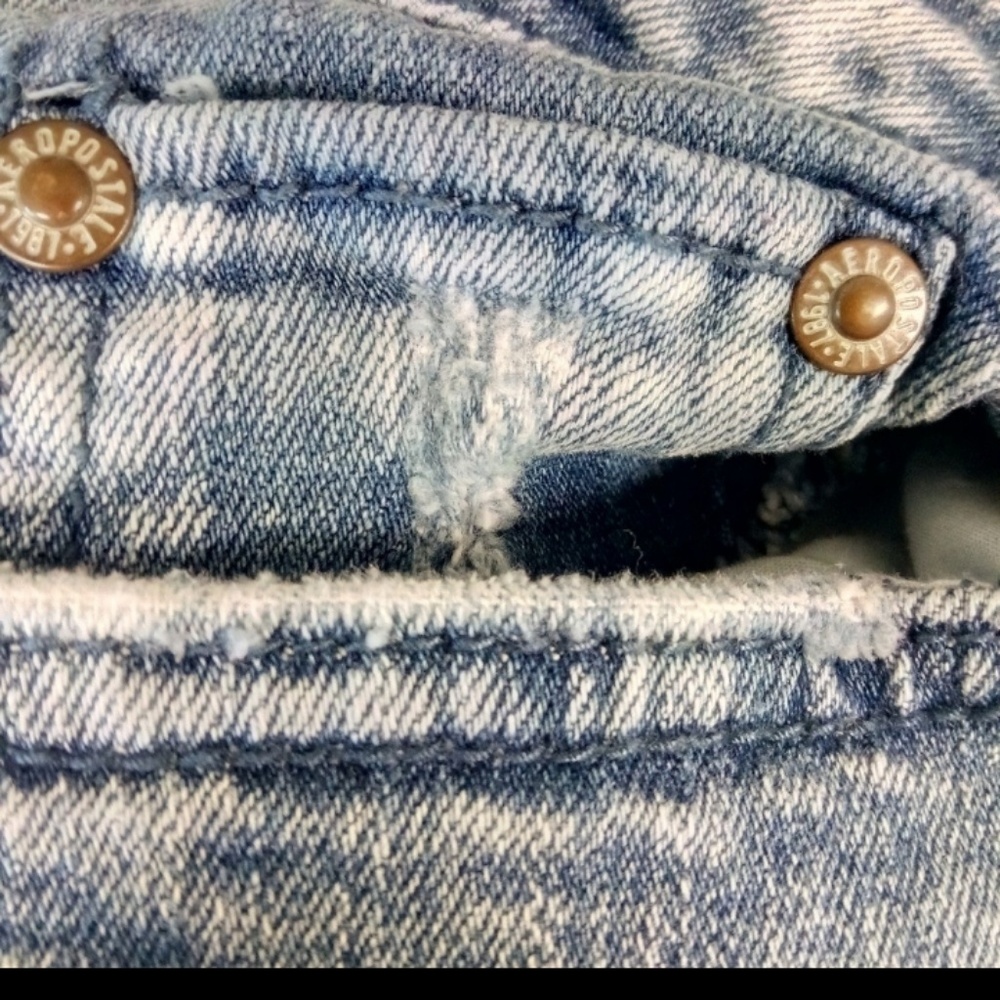 AEROPOSTALE WOMEN'S SIZE 2 ACID WASH JEANS - Picture 4 of 8